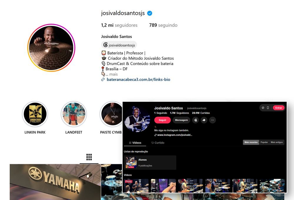 Página @josivaldosantosjs no Instagram